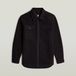 G-Star GPO Zip Overshirt Heren M Polyester Viscose Zwart