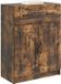 vidaXL Dressoir met lade Gerookt eiken 66 x 34,5 x 87 cm Bewerkt hout