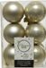 Ksd Decoris Kerstballen - 12 stuks - Kunststof - 6cm - Wit