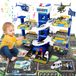 Playmobil Parking souterrain à 5 étages, pouvant accueillir 8 voitures et 3 hélicoptères, de couleur bleue