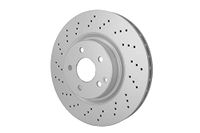 HELLA 8DD 355 127-951 Remschijf - High carbon - Gecoat
