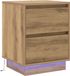 vidaXL Nachtkastje Artisan Eiken 39 x 34,5 x 50 cm Bewerkt hout