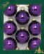 Krebs Kerstballen - 8x st - koning paars - 7 cm - glas - glans