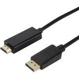 DISPLAY DCU DisplayPort 1.4 naar HDMI 2.0 kabel 1m 4K60Hz
