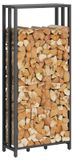 Étagère à bois de chauffage en bois pour intérieur et extérieur