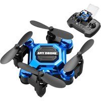SZSMART Mini Drone Opvouwbaar Draagbaar Vliegtuig met Vaste Hoogte en 4K Camera 2 Batterijen Levensduur batterij: 10 Min Blauw