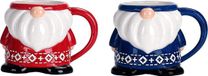 Bol Kerstkabouter set de 2 tasses en céramique pour café, thé, boissons, micro-ondes et lave-vaisselle