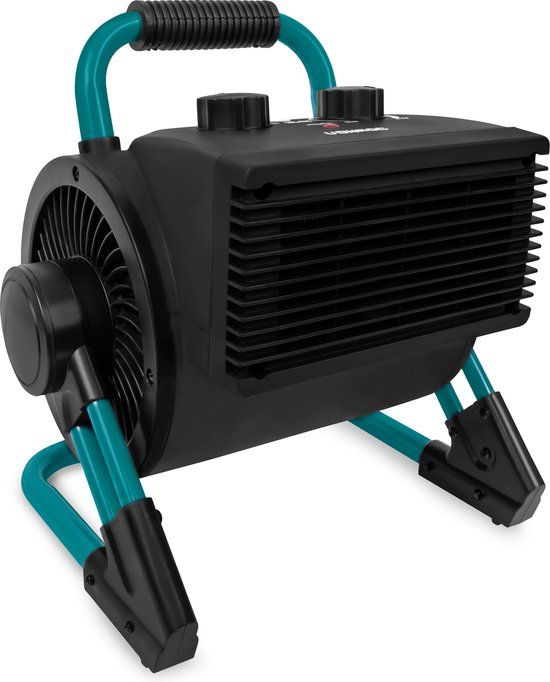 VONROC PRO Elektrische kachel - ventilatorkachel - werkplaatskachel - 2000W - keramisch - 3 standen - thermostaat - 20m2