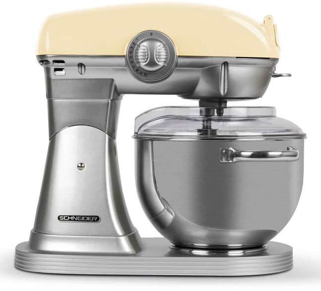 ​SCHNEIDER CONSUMER Schneider SCFP57CR Keukenmixer - Crème - 1500W - 5.7L - Incl. Accessoires
