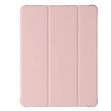 Compatibel iPad (10,2 inch) tabletbeschermhoes, Y-vormige vouwtas met pensleuf, kan ondersteunen, roze