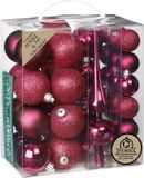 Inge-glas Inge Christmas Kerstballen - 39 stuks - Roze - Kunststof