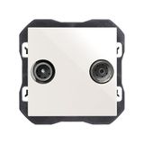 SIMON Simon 270 20000488-090 TV/SAT-aansluiting, wit
