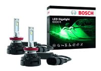 Bosch ~H8/~H11/~H16 LED Gigalight - automotive headlamps - 12V 30W, cool white 6000K - set of 2 LED bulbs - off-road use only