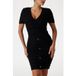 GUESS Marciano By Amelia Short Sleeve Jet Black A996 Taille: 40 | Robes Mini Outlet | Femme | Le Noir