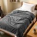 Utopia Bedding Grijs Polar Fleece Deken 300 GSM - Luxe deken voor bank, bed, antistatisch, zacht en pluizig (228 x 193 cm)