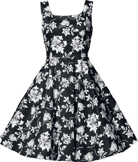 Belsira Swing Dames Midi-jurk - zwart - M