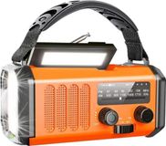 Radio d'urgence solaire sans marque - Survie en extérieur - Batterie externe et lampe de poche