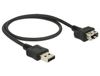 DeLOCK 0.5m USB 2.0 Kabel - Zwart