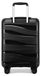 Valise à coque dure - Valise cabine - Matériau PP léger - Serrure à combinaison TSA - Taille S - 56 x 20,5 x 39 cm - Noir