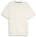 Tom Tailor - Henley-T-shirt met wafelstructuur - Maat S - Gardenia White