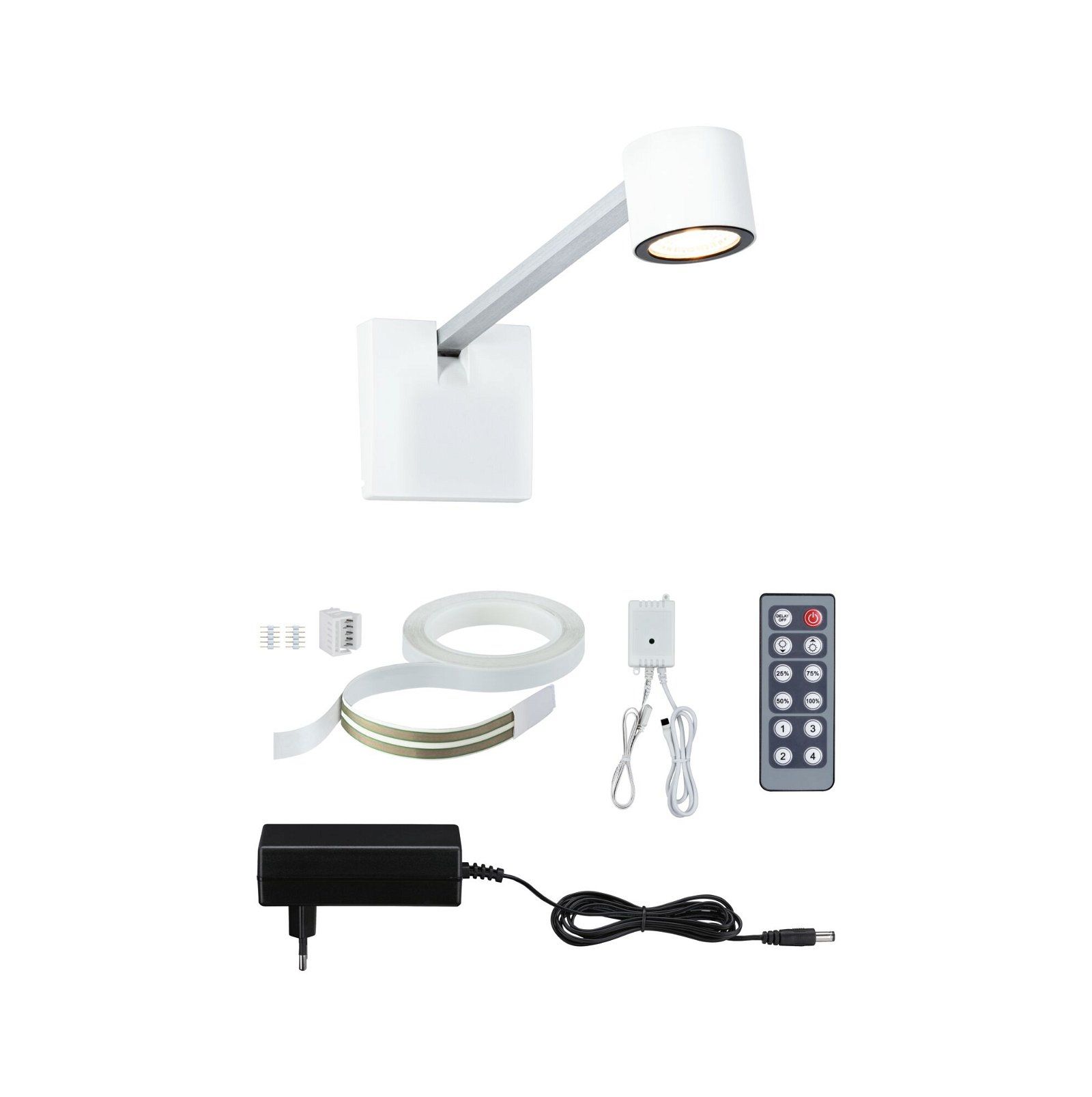 Paulmann Adelia LED Schilderijlamp - 4.5W - Dimbaar - Alu Geborsteld