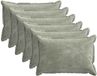 vidaXL - Taie d'oreiller - 6 pièces - BOIS - Vert - 50 x 70 cm - Coton satiné