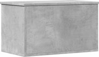 vidaXL Opbergbox - 60x35x35 cm - Bewerkt Hout - Betongrijs