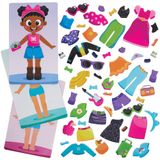 Baker Ross VC154 Magnetische aankleedpoppetjes - Set van 3, magnetische mode-speelset