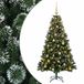 vidaXL Kunstkerstboom met kerstballen 150 cm 150 LED's Warmwit