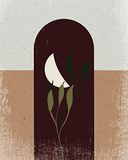 Komar Muurafbeelding - Silence Half Moon - Grootte: 40 x 50 cm - Poster, Kunstdruk, Decoratie, Woonkamer, Slaapkamer