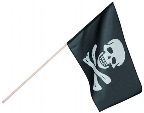 Basic Vdm Piraten Vlag Op Stok 45 X 30 Cm