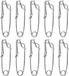 Shenzhen Haorui Industrial Technology Co., Ltd. 10Pcs Vissen Snap Clip - Hoge Sterkte Tak Hanger - Tonijn Clip Hangers met Swivels - Zilver
