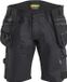 Blåkläder STRIKER Werkbroek Korte Werkbroek Mannen Zwart Katoen 340 g/m² Maat 50