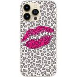 1001 coques Apple iPhone 15 Pro Max baiser leopard bedrukt siliconen hoesje