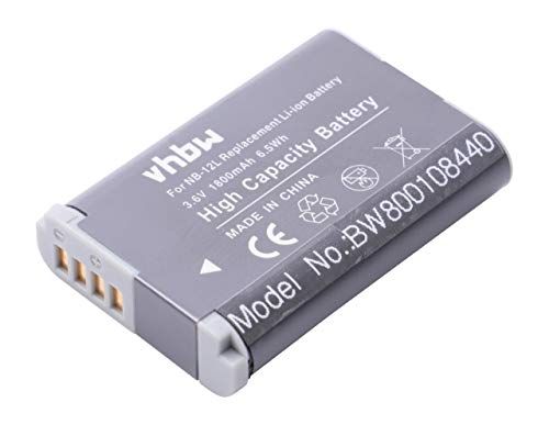 VHBW Accu voor Canon PowerShot G1X Mark 2, G1X Mark II, N100 - NB-12L - 1800 mAh