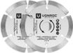 VONROC Lames de scie diamantées pour mini scies circulaires et scies plongeantes – 85x15mm – 2 pièces