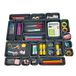 Backerysupply Set van 22 interlocking bureaulade organizer 4 verschillende maten lade zwarte lade verdelers opslag voor kantoor benodigdheden make-up badkamer