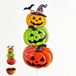 Piquet de jardin Halloween avec décoration tête de citrouille