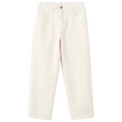 Mango Kids casual broek Ecru Jongens Stretchkatoen All over print - maat 152