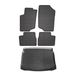 OMAC 5706YPS-484 Jeu de tapis de sol Caoutchouc, noir