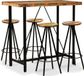 Maison Exclusive - Ensemble de bar 5 pièces en bois massif recyclé