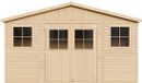 Timbela M332 - Abri de jardin en bois - 8 m² - 220x418xH246 cm - sans plancher