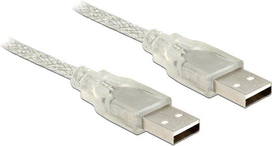 Delock USB-A naar USB-A kabel - USB 2.0 - 1.5 meter - Zwart