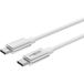 ANSMANN USB C naar USB C Oplaad Datakabel Type C - Power Delivery Snellader Kabel voor Telefoon Smartphone Tablet Laptop - 120 cm Wit Hoge Kwaliteit