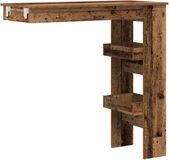 vidaXL Bartafel wandgemonteerd 102x45x103,5 cm bewerkt hout oud hout