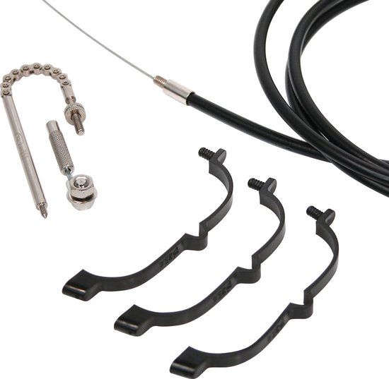 Dresco Versnellingskabelset Compleet - Zwart - Universeel