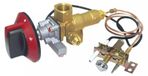 Soupape d'admission de gaz pour four avec brûleur pilote, thermocouple, 100 000 BTU
