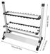 Support de poisson - 24 places - Alliage d'aluminium - Protection EVA - Support de sol - Gain de place - Argent