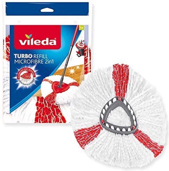 Vileda Turbo 2in Vervanging - Geschikt voor alle vloeren - 151608