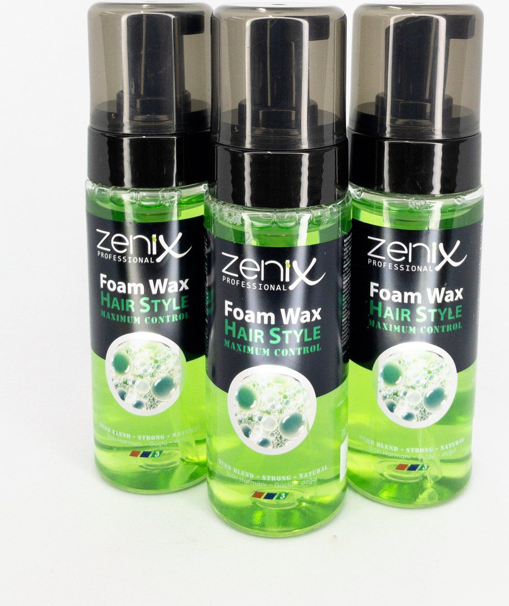 Zenix Zenix men series hair style foam herb blend strong natural - 150 ml